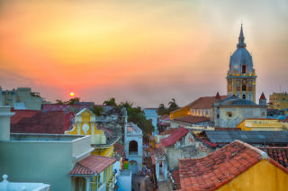Sunset over Cartagena